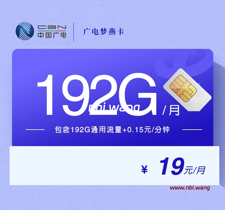 广电梦燕卡【19元192G】-NiuBi-Wang -牛逼网